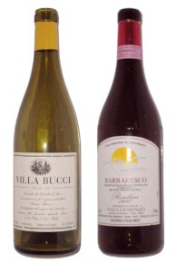 Due splendide bottiglie di vini di Ostra Vetere