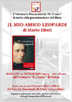 Ostra Presentazione del libro di Elisei Il mio amico Leopardi”